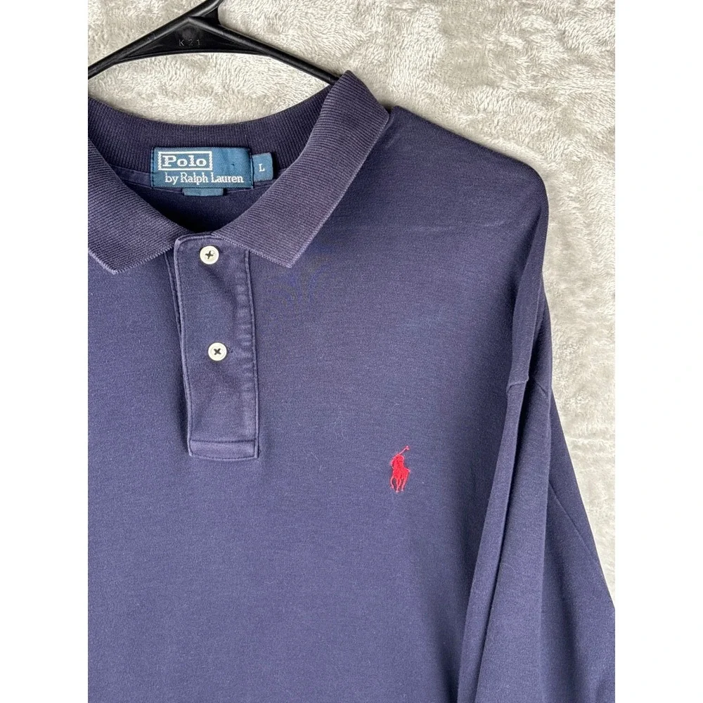 Polo Ralph Lauren Mens Polo Shirt L Purple Preppy Old Money Classic Fit Red Pony
